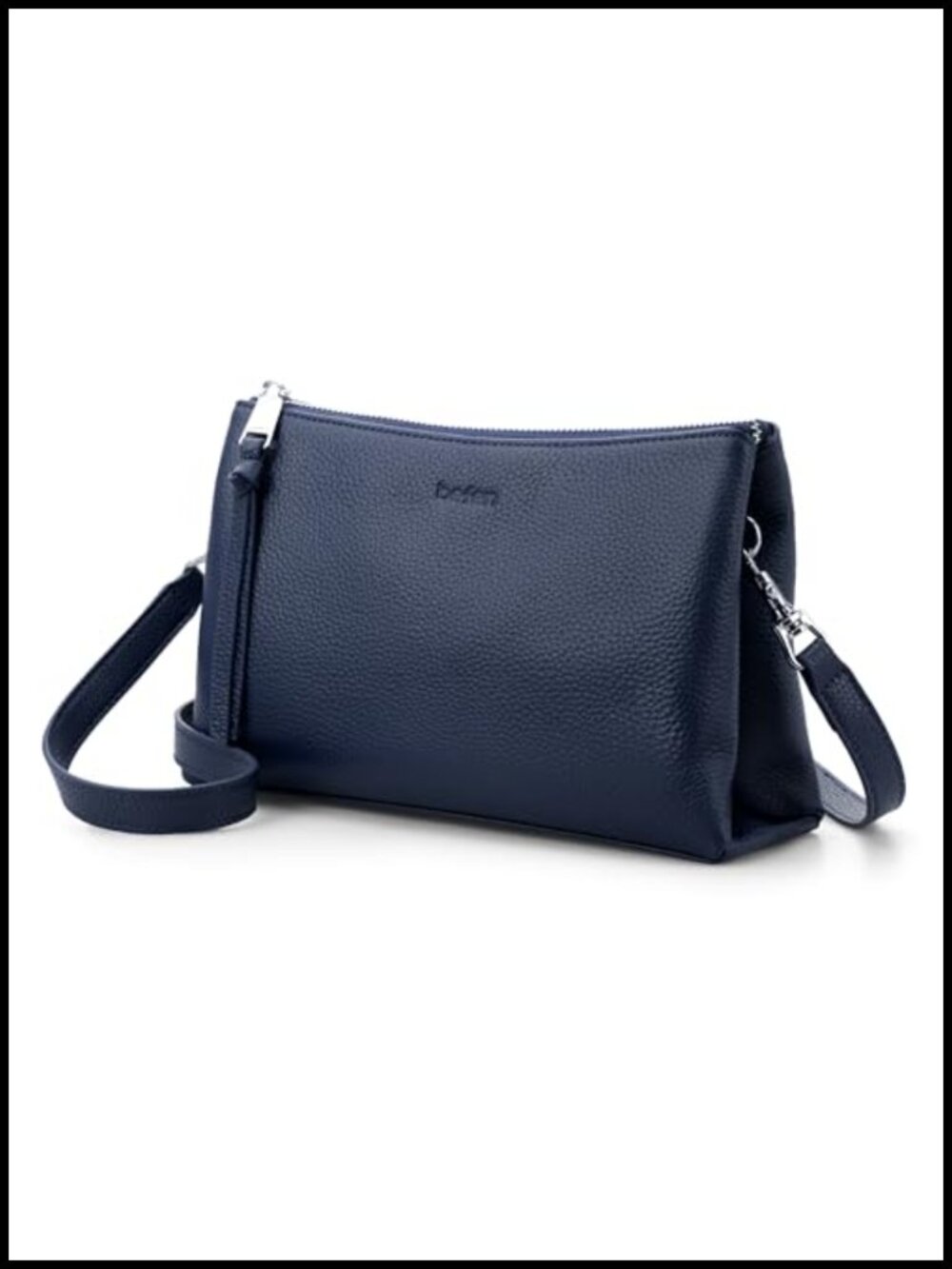 Genuine Leather Crossbody Bag RFID Small Purse Adjustable Strap